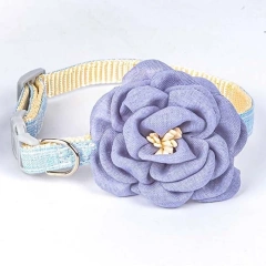 New Buckle Pet Cat Collar with 3D Flower Soft Healthy Cats Collar Adjustable Safe Puppy Pet Collar Pet Decorative