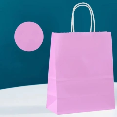 Classic Kraft Paper Gift Candy Bag Colored Hand-Held Paper Bags Wedding Party Decoration Colorful Shopping Food Bread Handbag