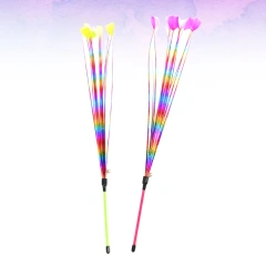 2pcs Durable Kitten Supplies Kitten Interactive Teaser Interactive Cat Supplies Cat Teasing Mix Color