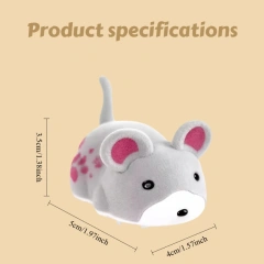 Automatic Electric Mouse Cat Toy – Realistic Self-Play Motorized Chase Toy for Cats & Kittens Interactive Toys