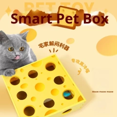 Smart Eco-friendly Felt Material Cat Teaser Toy Hole Box for Small Breeds Exploration Self-Entertainment Stress Relief