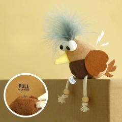 Cat Chew Plush Toy Catnip Squeaky Feather Knot Cute Chicken Styling Kitten Toy Bite Resistant Teeth Cleaning Cat Toy Supplies