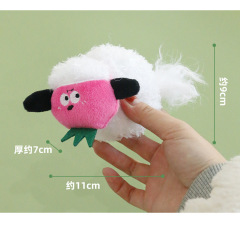 Cat Chew Plush Toy Catnip Squeaky Feather Knot Cute Chicken Styling Kitten Toy Bite
