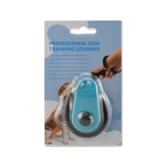 multi-color pet training clicker black wristband blister pack