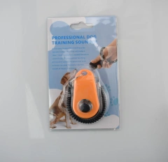 multi-color pet training clicker black wristband blister pack
