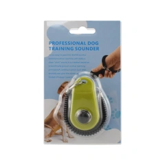 multi-color pet training clicker black wristband blister pack