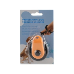 multi-color pet training clicker black wristband blister pack