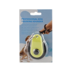 multi-color pet training clicker black wristband blister pack