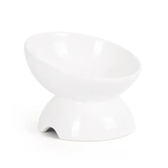 CLEARANCE SALE-Ceramic Bowl Gradient Pet Food Water Feeders Small Dogs Drinking Eating Supplies Raised Tilted Cats Feeding Bowl
