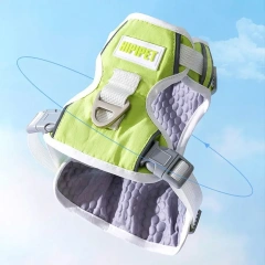 Breathable Pet Chest Strap Mesh Adjustable Straps Dog Harness Reflective Strips No-Pull Design Dog Vest