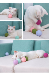 Handmade wool ball silent toy for cats