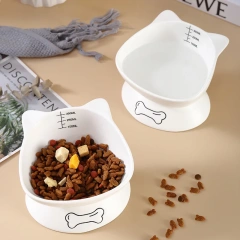 High Footed Cat Bowls Pet Drinking Bowls Ceramic Feeders for Cat and Dog