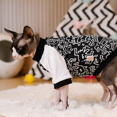 Cat Clothing Cotton Coat Elestic for Male Cat Spring Summer Sweatshirt