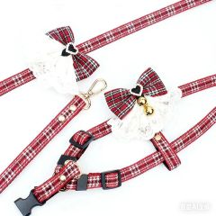 Pet Vest Harness Collar Set Adjustable Leash