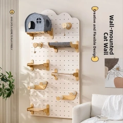 Wall-Mounted Climbing Frame Inteated Hole Board Wall Suitable for All Seasons Large Pet Supplies Toys