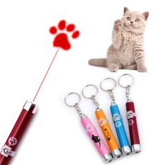 Funny Pet Cat Toys LED Laser Pointer light Pen With Bright Animation Mouse Shadow Interactive Holder For Cats Training