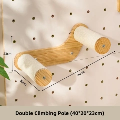 Wall-Mounted Climbing Frame Inteated Hole Board Wall Suitable for All Seasons Large Pet Supplies Toys