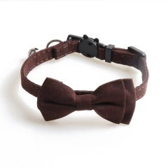 Pet Cat Collar Bow Tie With Bell