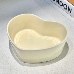 Creative Minimalist Love Cream Macaron Bowls Home Dessert Salad Bowl Cute Ceramic Rice Bowl Dessert Underglaze Color Rice Bowls