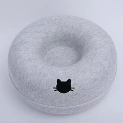 Large Cat Tunnel Bed Cat Hideout Donut Pet Cave Soft Warm Pet House