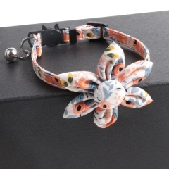Sunflower Personalized Wholesale Cotton Soft Fashion Luxury Cat Christmas Pet Collar