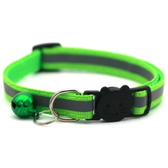 Reflective Breakaway Cat Collars with Bells Safety Buckle Kitten Collar Adjustable for Girl Cats Boy Male Cats Pet Accessories