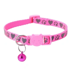 Reflective Paw Print Collars with Bells for Cats and Dogs-Large Stock Available