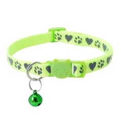 Reflective Paw Print Collars with Bells for Cats and Dogs-Large Stock Available