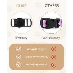 Furry Breakaway Cat Collar with Bell, Adjustable Kitten Collar, Suitable for All Types of Cats and Small Dogs