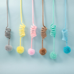 Cat toys new colored spring teasing cat ball cat self-exciting