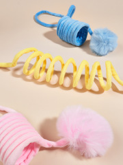 Cat toys new colored spring teasing cat ball cat self-exciting