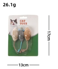Cat Toy Plush Simulation Mouse Toys For Cats Interactive Kitten Toy Bite Resistance Catnip