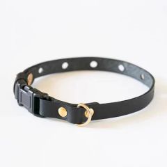 Exquisite handmade leather cat collar