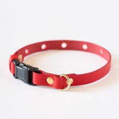 Exquisite handmade leather cat collar