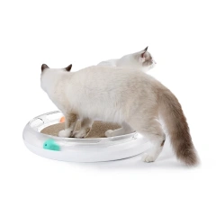 Cat's Favorite Toy Cat Scratcher Cardboard With Circle Track Catnip Ball and Bell