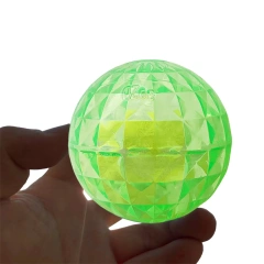 Pet Toy Ball Small Durable Interactive Chew Toy with Squeaker for Dogs Portable Bouncy Ball for Playtime