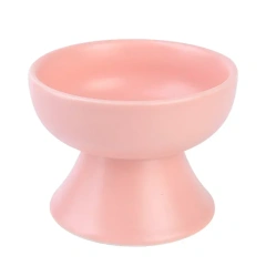 Ceramic Pet Bowl Neck Protection Cat Food Bowl with High Appearance High Quality and Safety Material High Foot Bowl