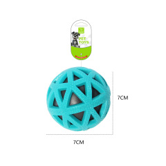 Durable Dog Toys TPR Hollow Bone & Paw Chew with Squeaker for Teeth Cleaning