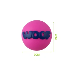 Nunbellpets Eco-Friendly Dog Chew Toy Durable Tough Rubber Squeaky Sounding Interactive Aggressive Chewers Teeth Cleaning Play