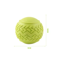 Nunbellpets Eco-friendly Interactive TPR Dog Chew Toy-Popular Chewable Pet Ball for Clean Teeth Bite Resistant Play Indoor
