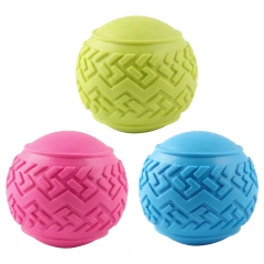 Nunbellpets Eco-friendly Interactive TPR Dog Chew Toy-Popular Chewable Pet Ball for Clean Teeth Bite Resistant Play Indoor