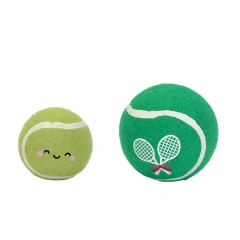 Nunbell Wholesale Custom Logo Cute Smile Face Eco-Friendly Rubber Synthetic Fiber Interactive Training Chew Toy Dogs-Outdoor Use