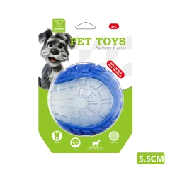 Eco-Friendly High Quality Outdoor Sport Dog Toys Glow-in-the-Dark Interactive Squeaky Training Play Ball-Durable Rubber for