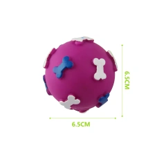 Nunbellpets Creative Eco-friendly Interactive Rubber Dog Chew Toys Molar Sticks Teeth Cleaning Small Bones Footprint Ball
