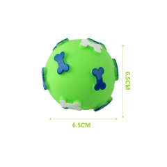 Nunbellpets Creative Eco-friendly Interactive Rubber Dog Chew Toys Molar Sticks Teeth Cleaning Small Bones Footprint Ball