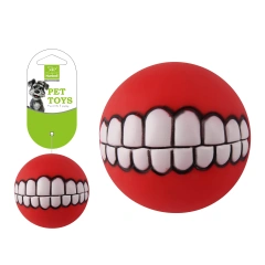 Nunbellpets Best-Selling Squeaky Chicken Interactive Dog Chew Fetch Ball Made Durable Silicone Eco-Friendly Teeth Print for