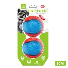 Eco-Friendly High Quality Outdoor Sport Dog Toys Glow-in-the-Dark Interactive Squeaky Training Play Ball
