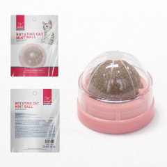 Catnip Ball Toy Plastic Molar Tooth Cleaning Bite-Resistant