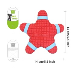 Eco-Friendly Cartoon Soft Latex Dental Cleaning Chew Toy