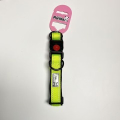 Reflective Dog Collar Durable Strong Double D Ring Safety Nylon Collars